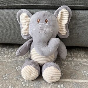 Elephant Baby Stuffed Animal - Grey Elephant - Stuffed Rattle Animal Toy